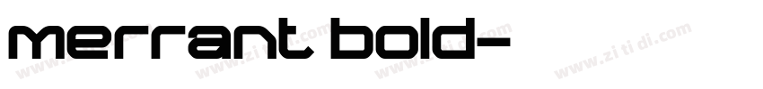 merrant bold字体转换